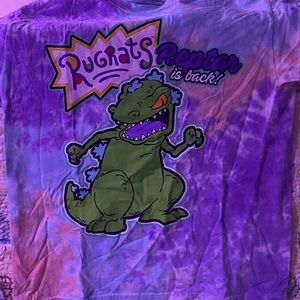 T-rex Nickelodeon rugrats tie dye t-shirt